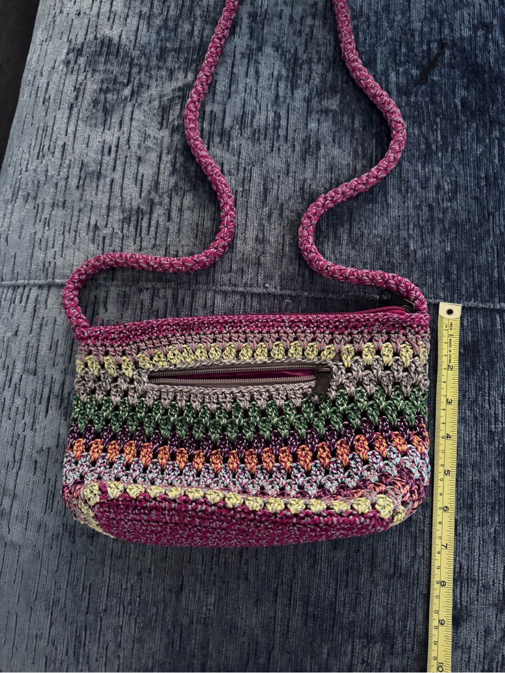 croft & barrow Berry Multi Crochet Crossbody Bag - Picture 4 of 7